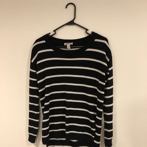 Black & White Striped Sweater